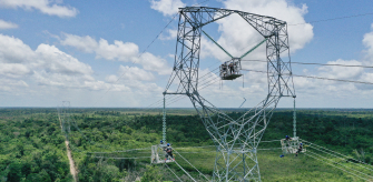 Construction of a 345 km overhead transmission line between the Tucuruí II and Marituba substations in Brazil